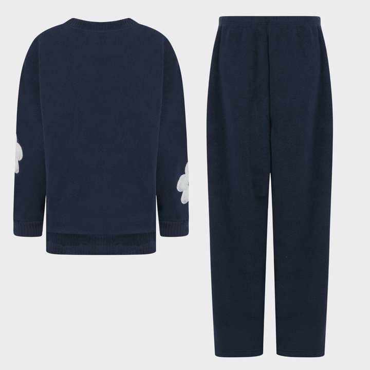 Ladies Black Flower Loungewear Set from You Know Who's