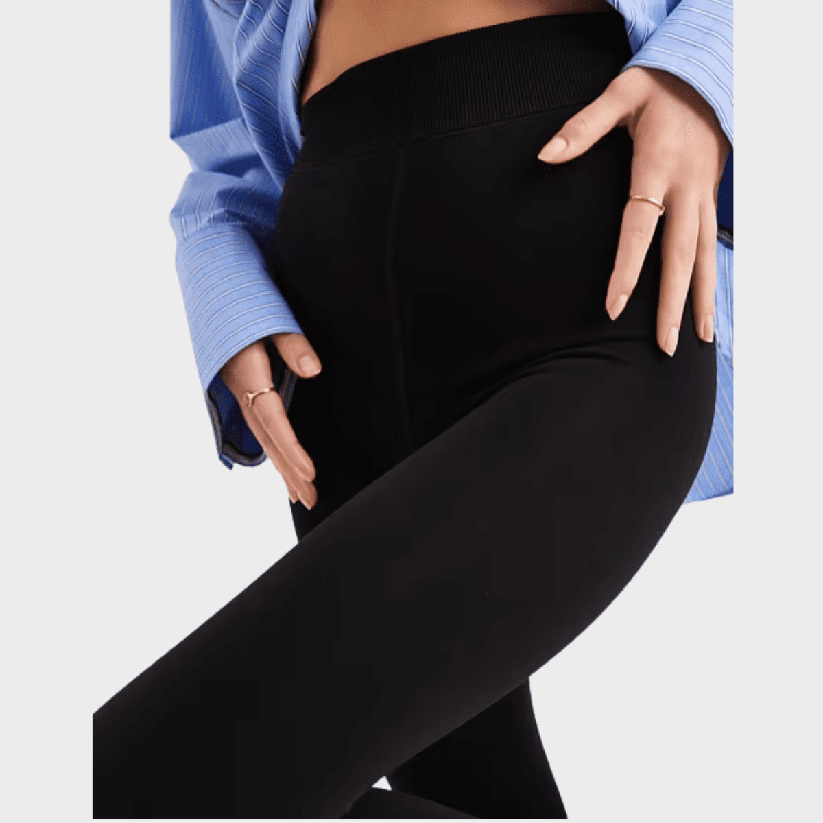 Ladies Black Fur Lined Legging from You Know Who's