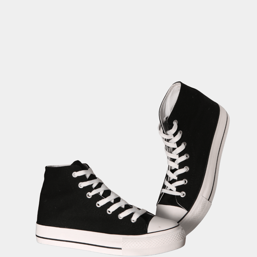 Ladies Black High Top Trainer from You Know Who's