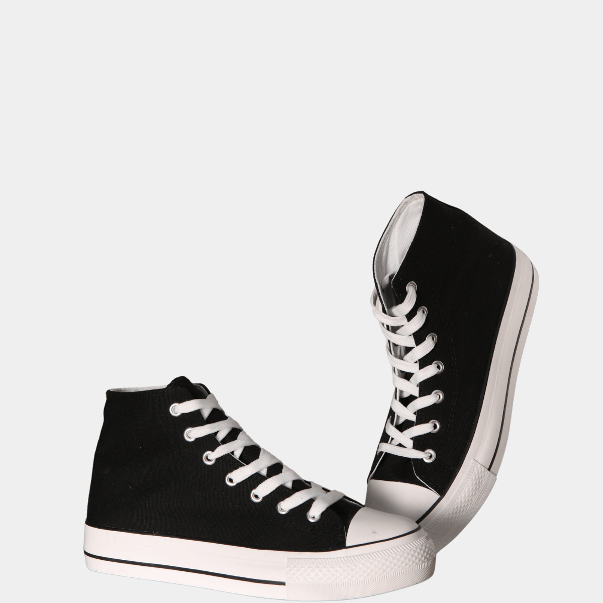 Ladies Black High Top Trainer from You Know Who's