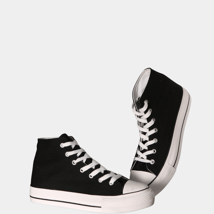 Ladies Black High Top Trainer from You Know Who's