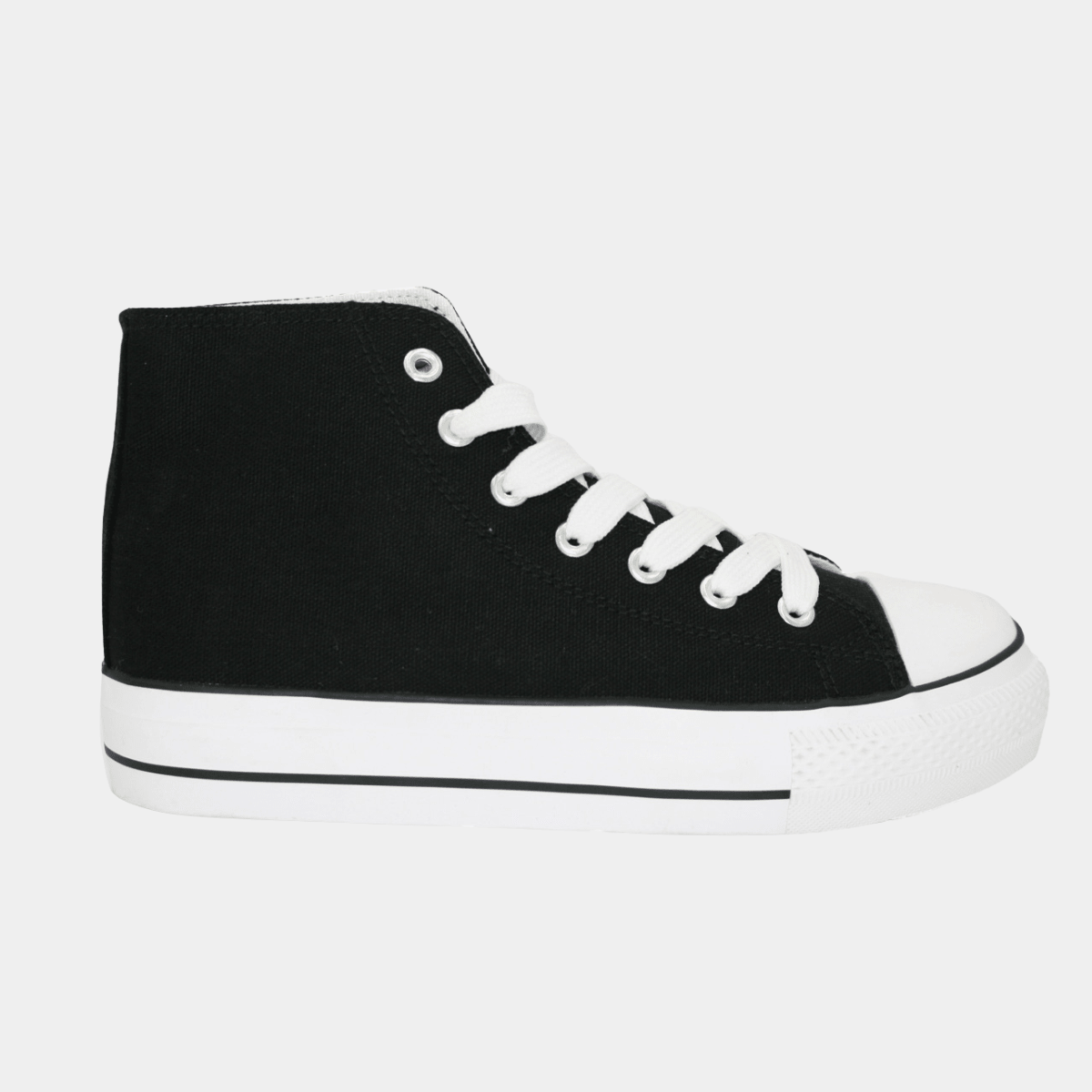 Ladies Black High Top Trainer from You Know Who's
