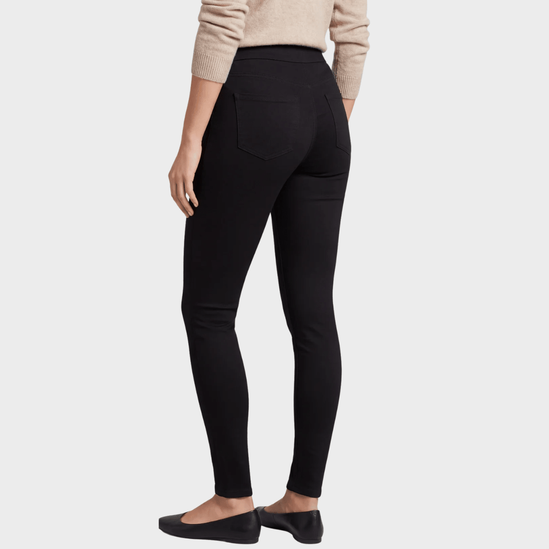 Ladies Black High Waisted Jegging from You Know Who's