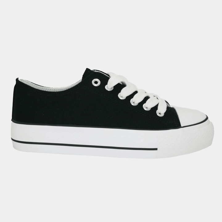 Ladies Black Low Cut Trainer from You Know Who's