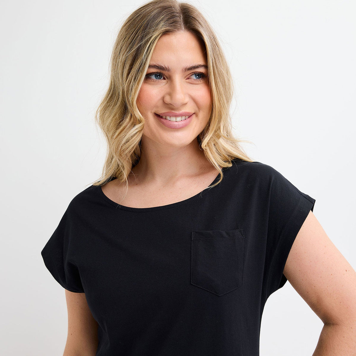 Ladies Black Pocket Dress from You Know Who's