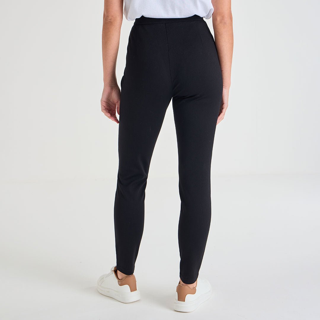 Ladies Black Ponti Trouser from You Know Who's