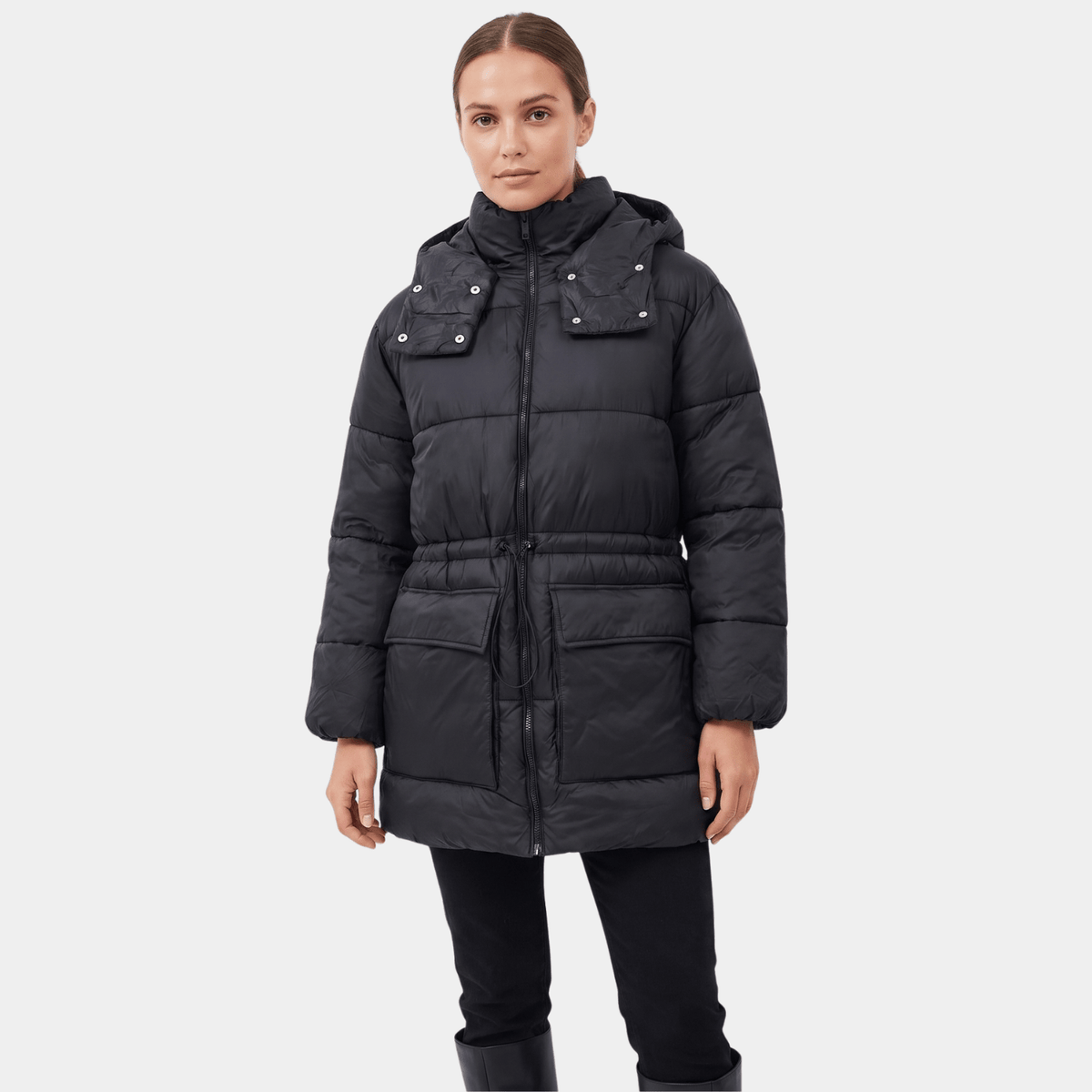 Ladies Black Puffa Jacket from You Know Who's