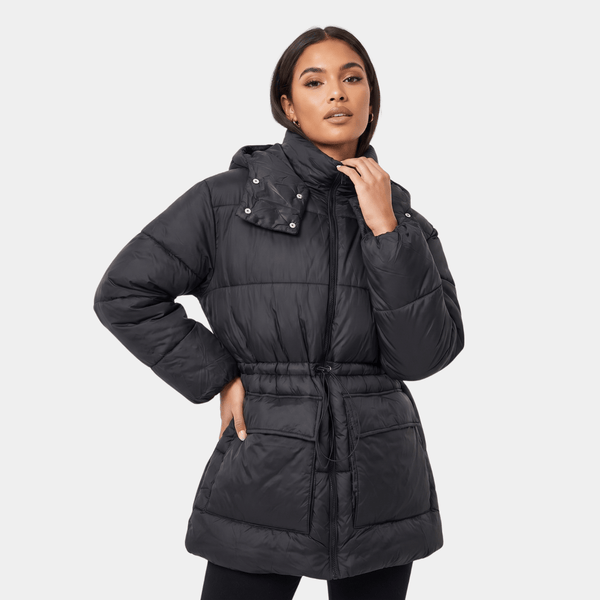 Ladies Black Puffa Jacket from You Know Who's