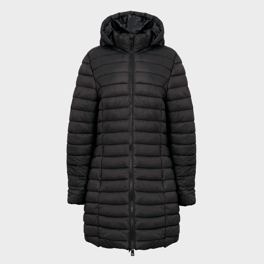 Ladies Black Quilted Coat from You Know Who's