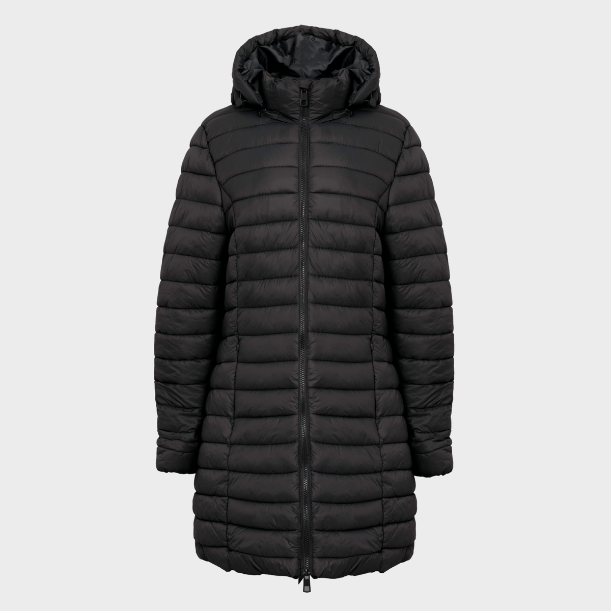 Ladies Black Quilted Coat from You Know Who's
