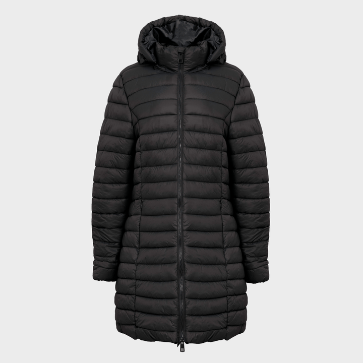 Ladies Black Quilted Coat from You Know Who's