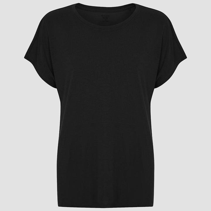 Ladies Black Relaxed Fit T-Shirt from You Know Who's