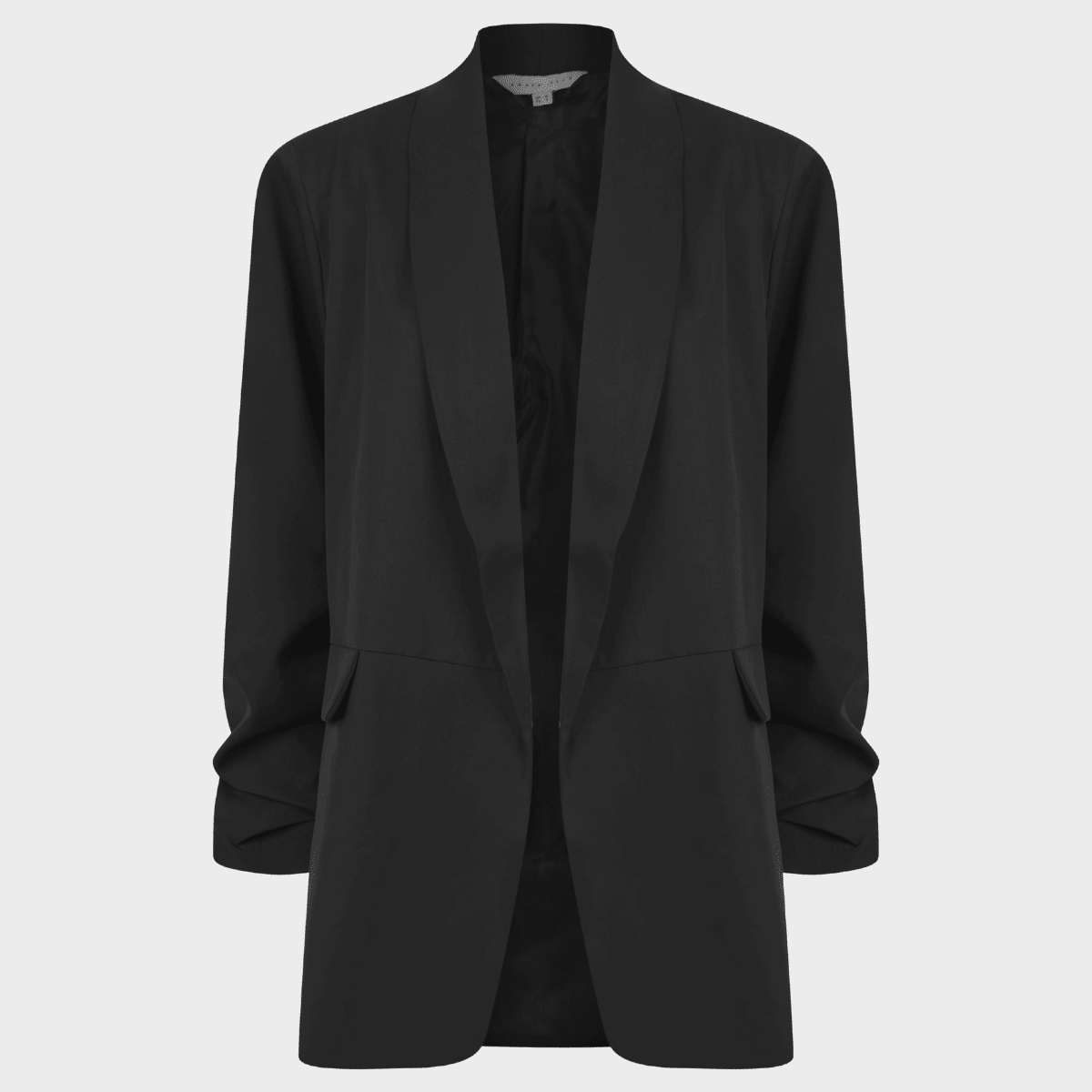 Ladies Black Ruched Sleeve Blazer from You Know Who's