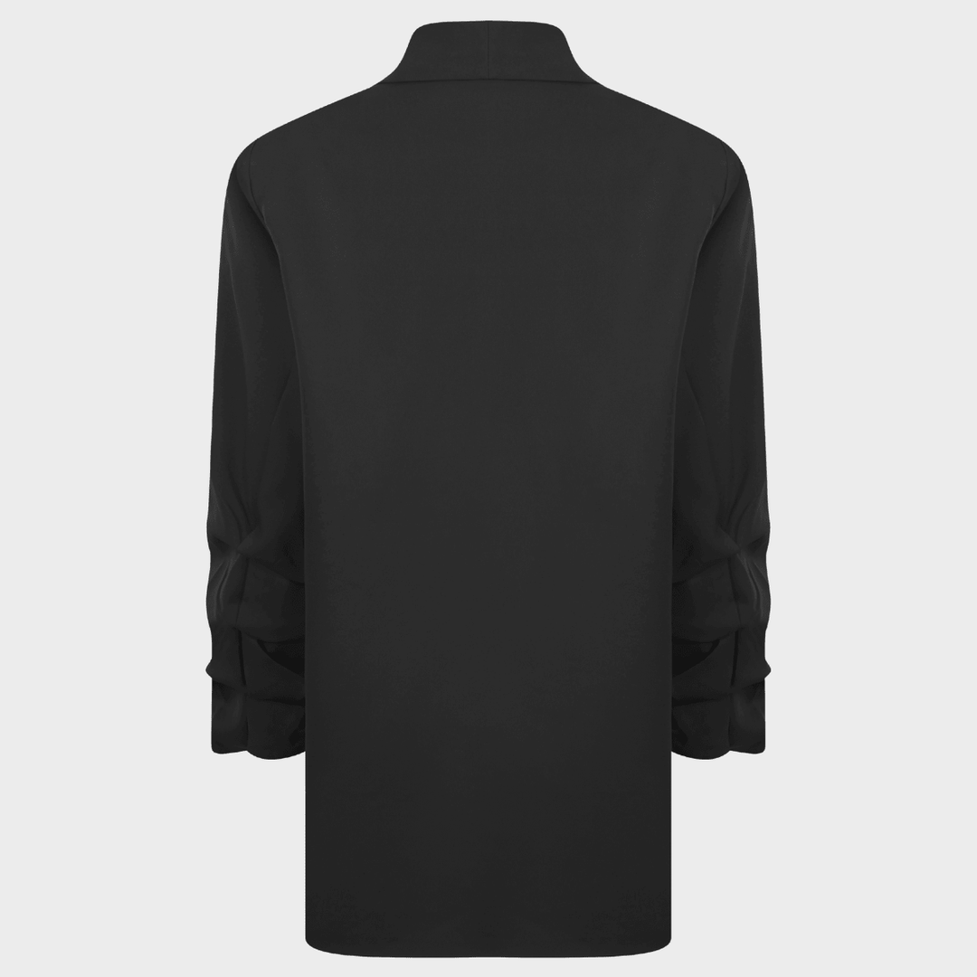Ladies Black Ruched Sleeve Blazer from You Know Who's