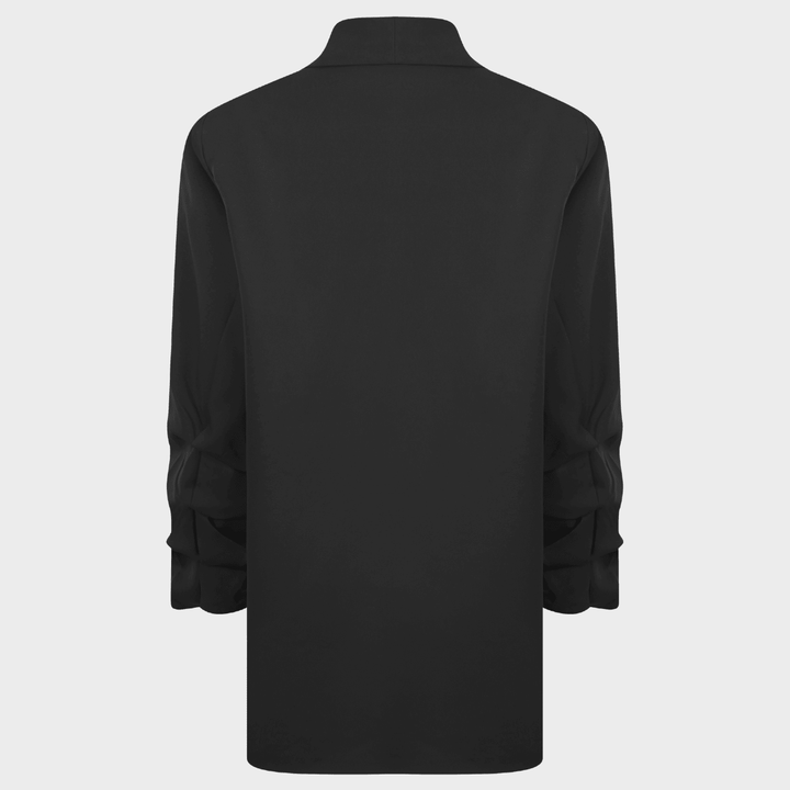 Ladies Black Ruched Sleeve Blazer from You Know Who's