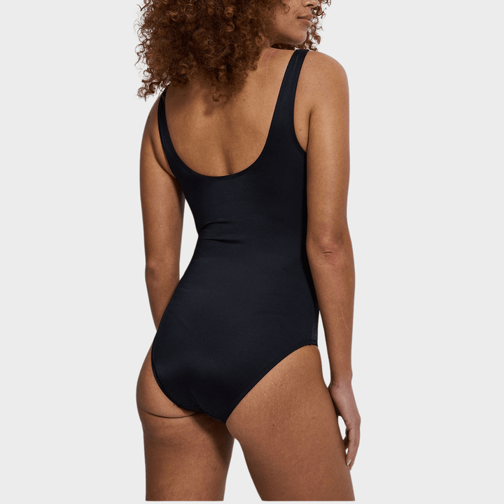 Ladies Black Scoop Neck Swimsuit from You Know Who's