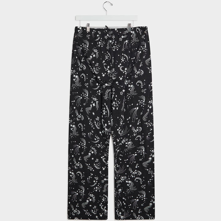 Ladies Black Shooting Star PJ Bottoms from You Know Who's