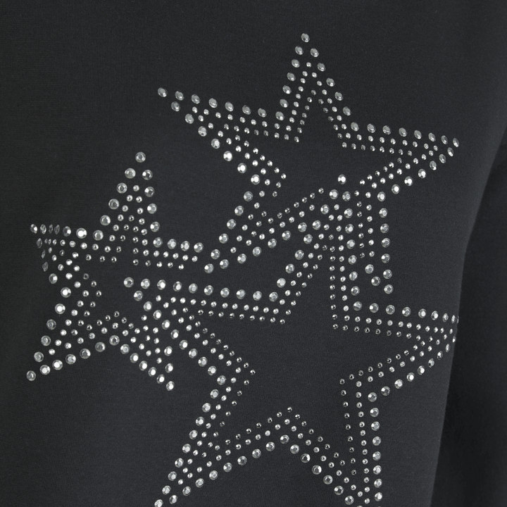 Ladies Black Star Embellishment Sweater from You Know Who's