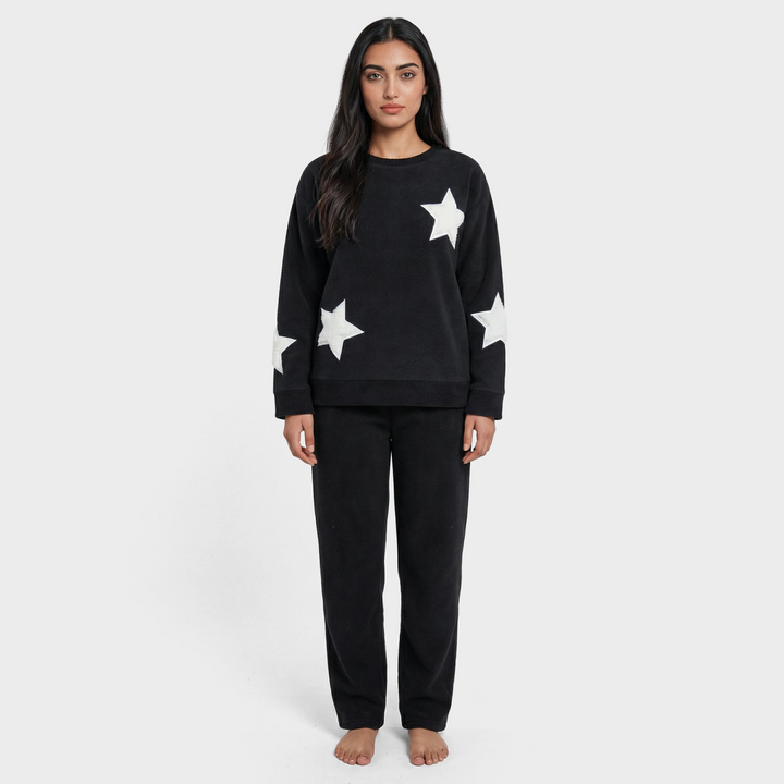 Ladies Black Star Lounge Set from You Know Who's