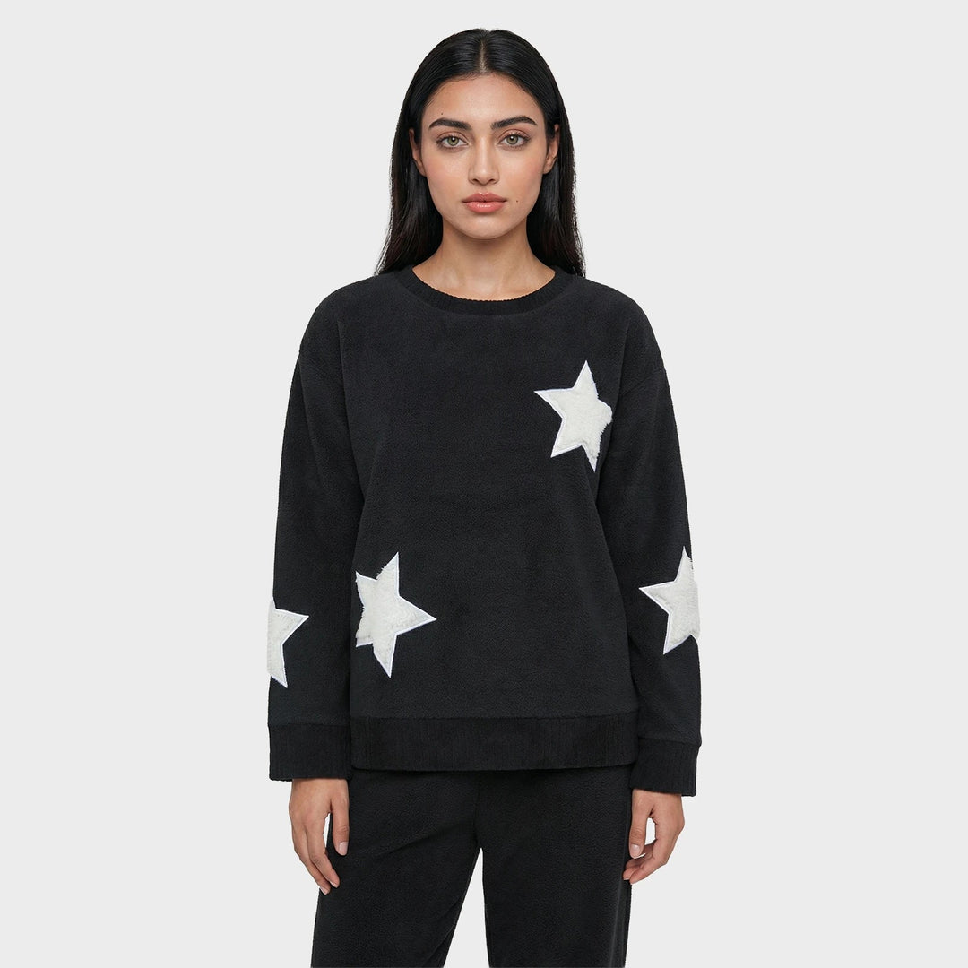 Ladies Black Star Lounge Set from You Know Who's