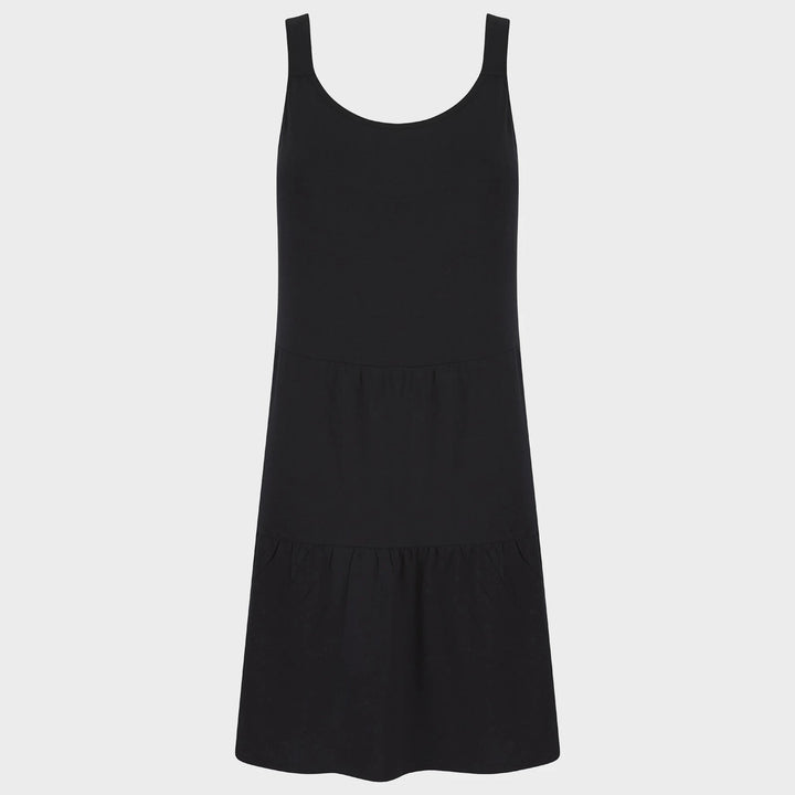 Ladies Black Strappy Jersey Dress from You Know Who's