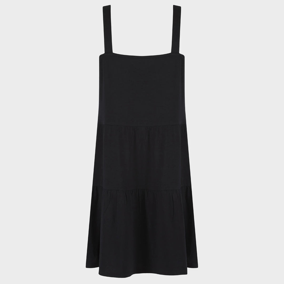 Ladies Black Strappy Jersey Dress from You Know Who's