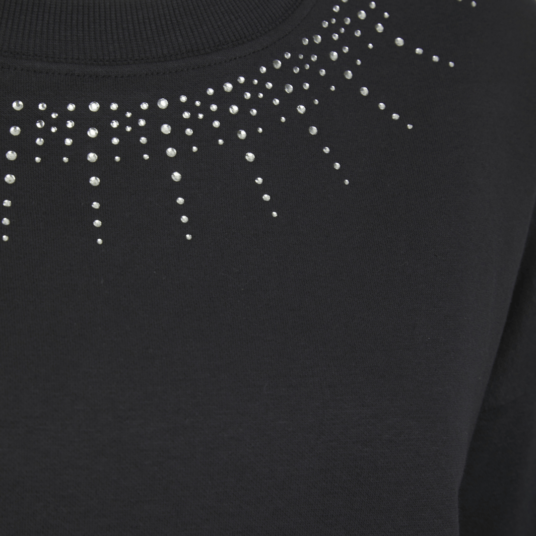 Ladies Black Stud Neckline Sweater from You Know Who's