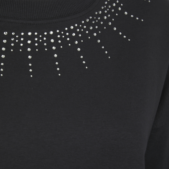 Ladies Black Stud Neckline Sweater from You Know Who's