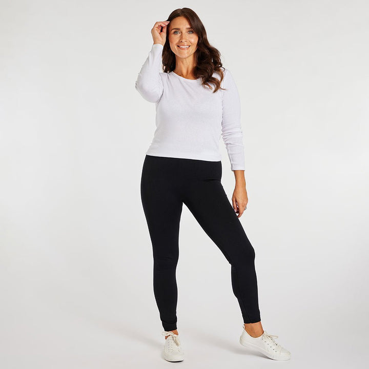 Ladies Black Supersoft Leggings from You Know Who's