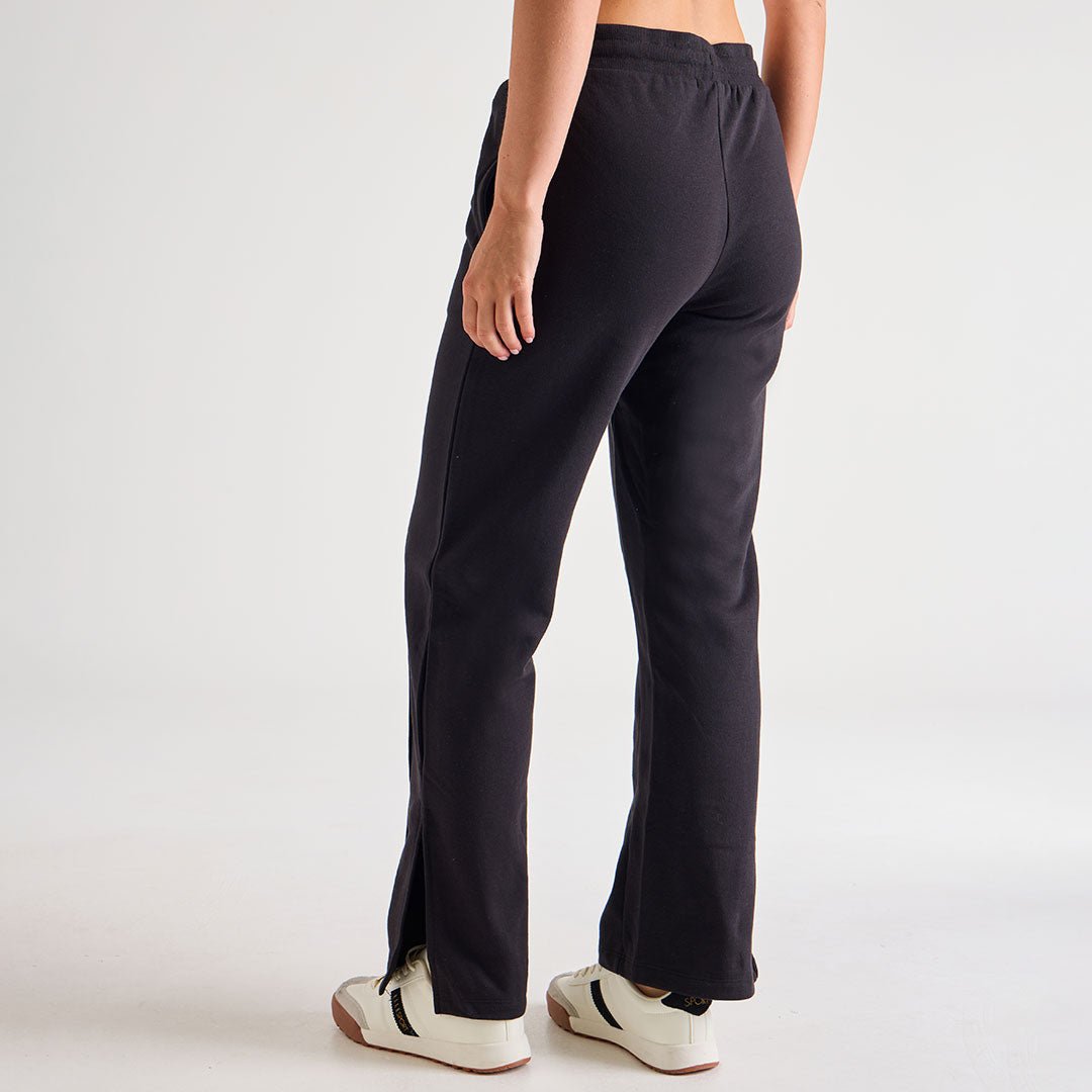 Ladies Black Wide Leg Jogger from You Know Who's