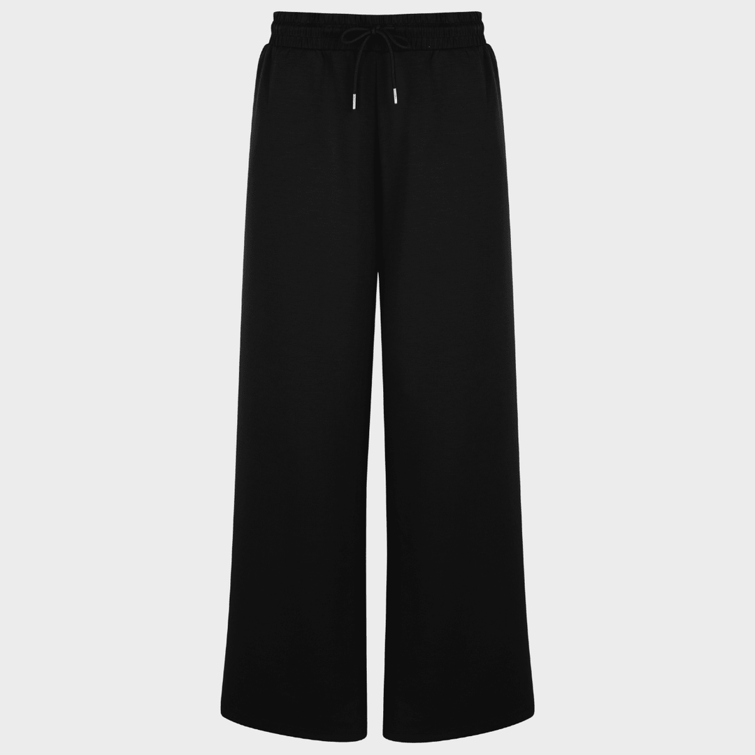 Ladies Black Wide Leg Jogger from You Know Who's