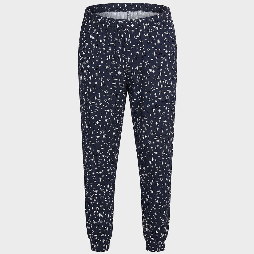 Ladies Black/White Star PJ Bottoms from You Know Who's