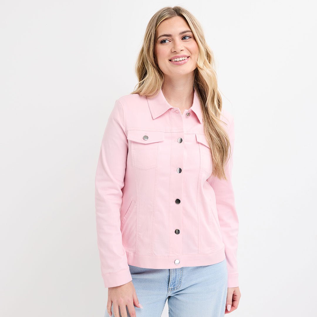 Ladies Blossom Stretch Denim Jacket from You Know Who's