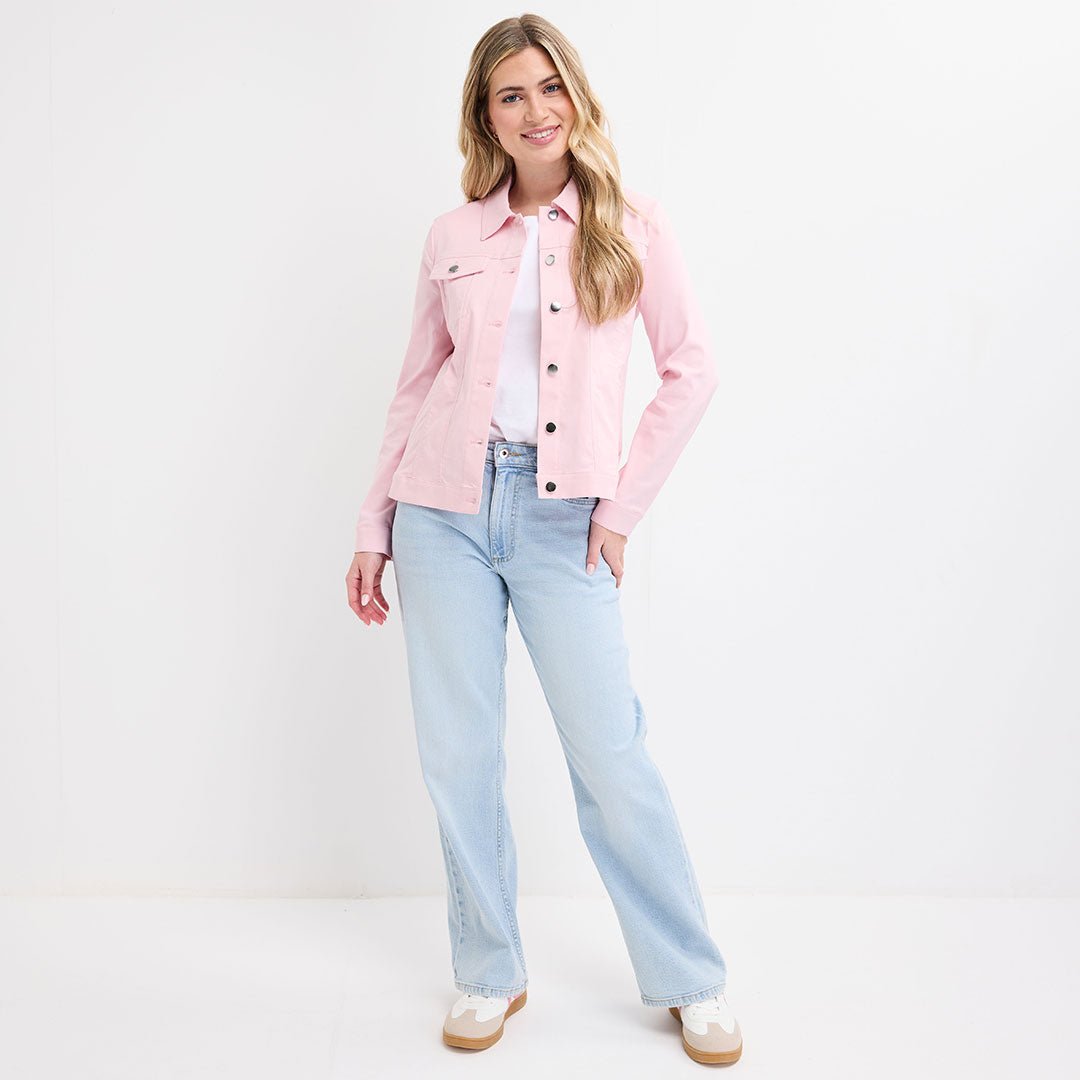 Ladies Blossom Stretch Denim Jacket from You Know Who's