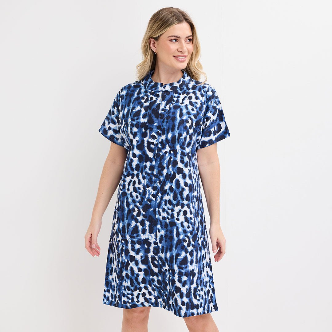 Ladies Blue Animal Printed Dress from You Know Who's