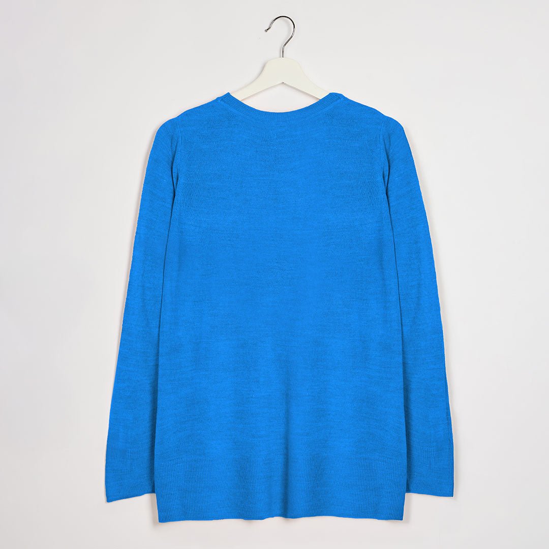 Ladies Blue Crew Jumper from You Know Who's