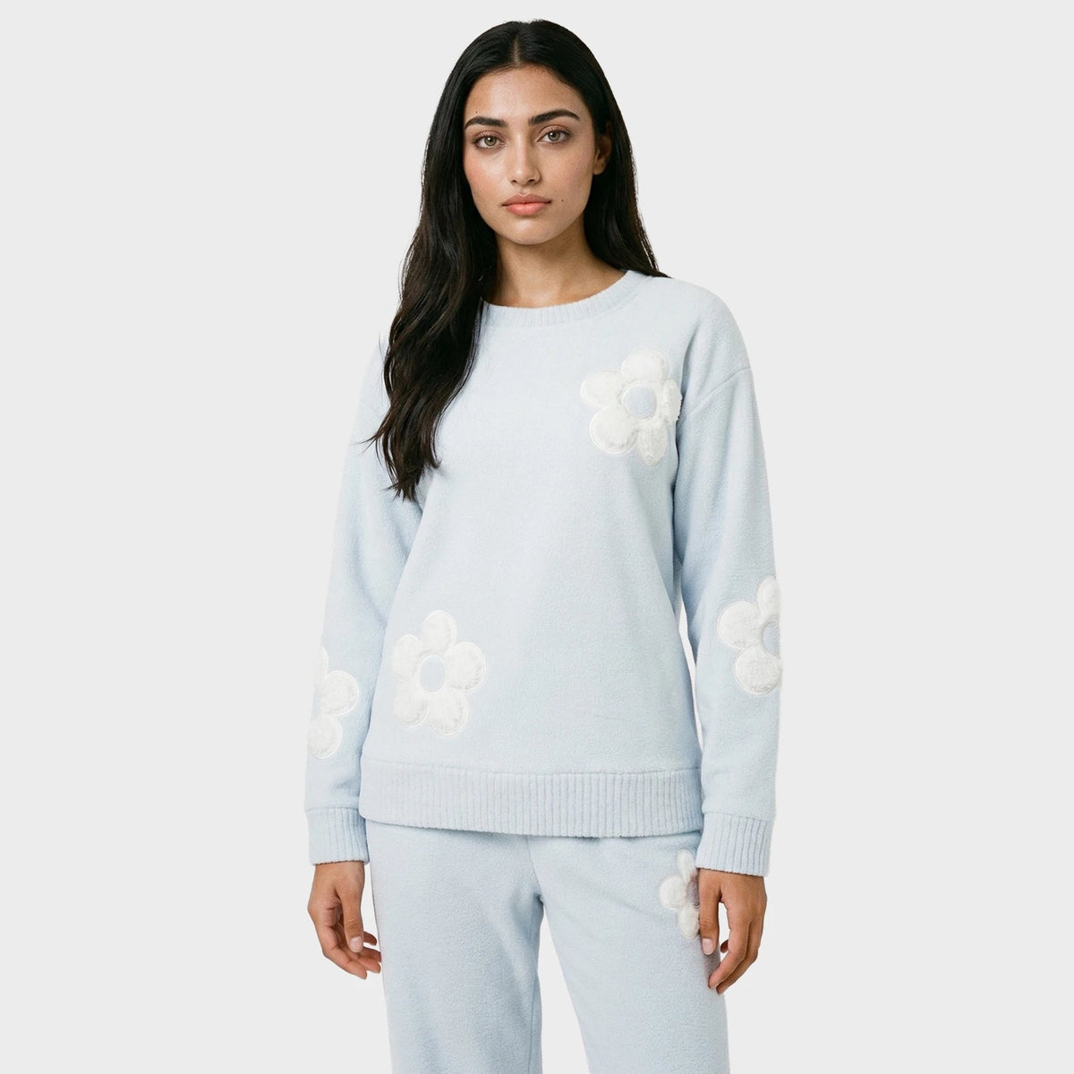 Ladies Blue Flower Loungewear Set from You Know Who's