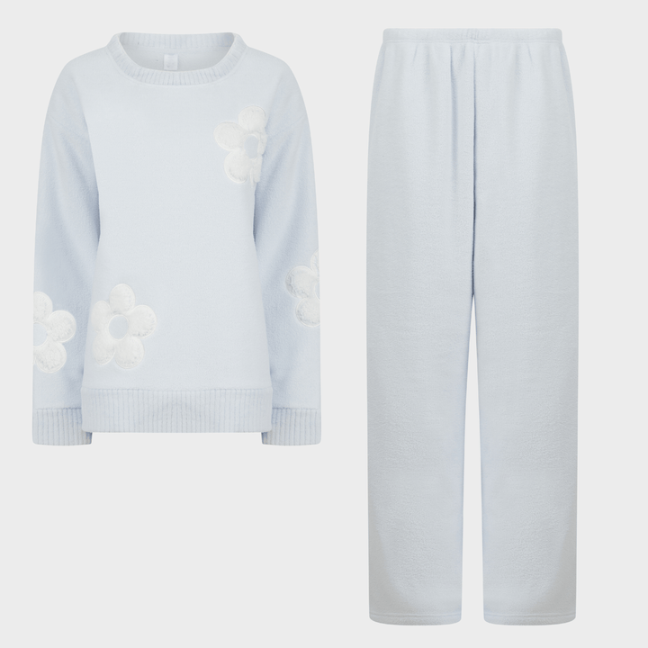 Ladies Blue Flower Loungewear Set from You Know Who's