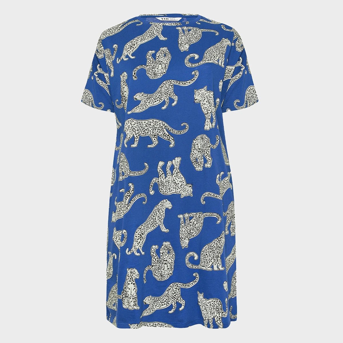 Ladies Blue Leopard Curve Nightie from You Know Who's