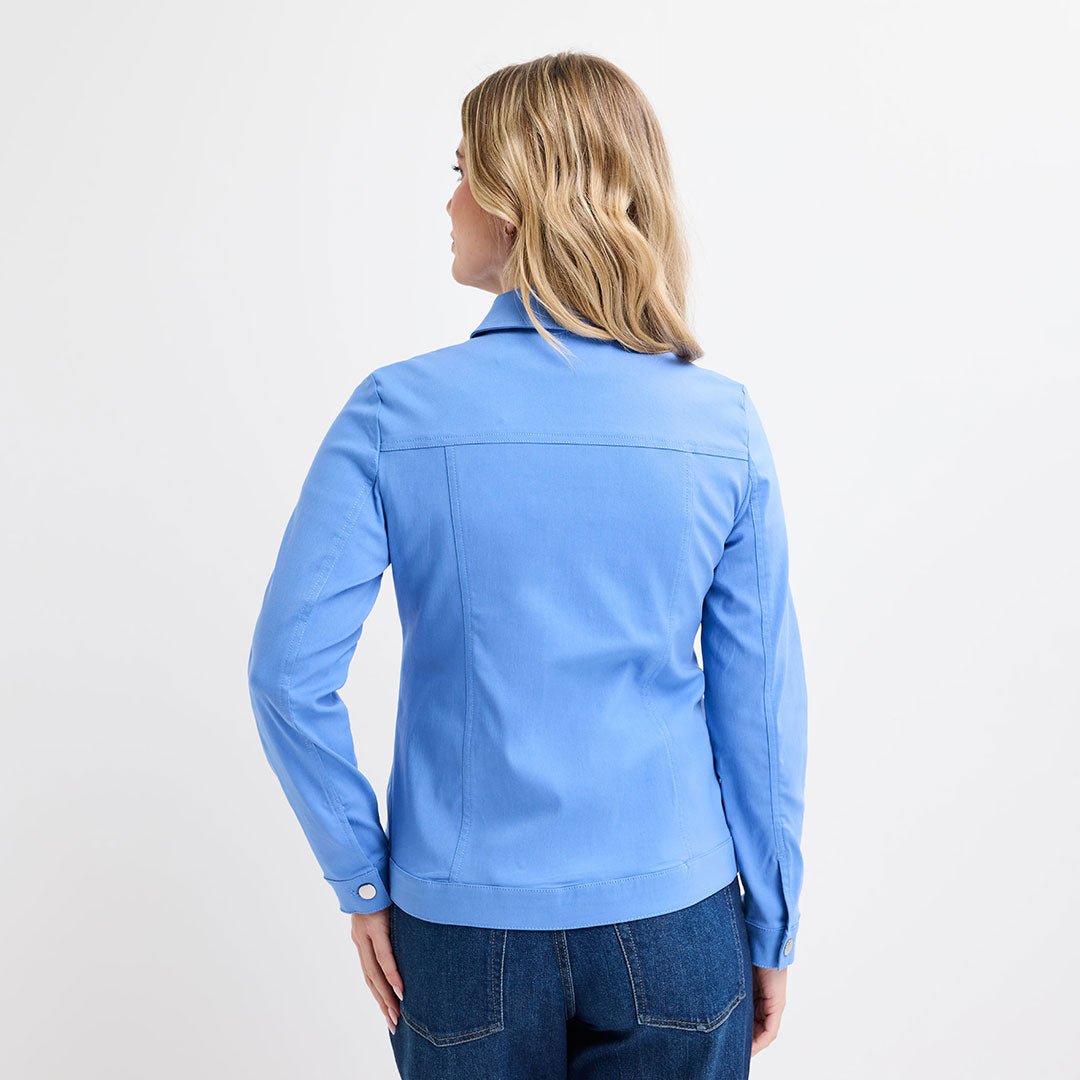 Ladies Blue Stretch Denim Jacket from You Know Who's