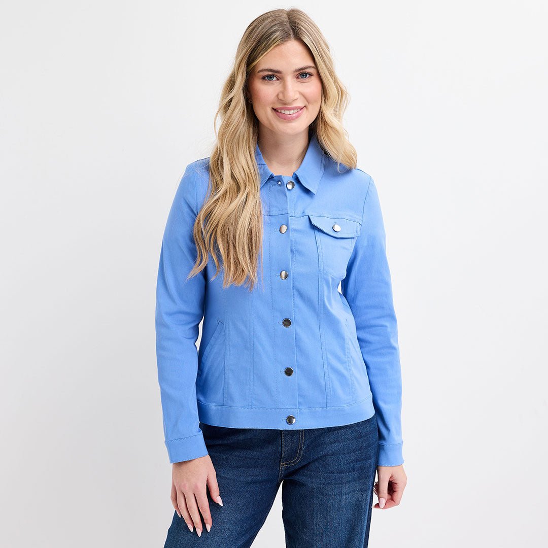Ladies Blue Stretch Denim Jacket from You Know Who's