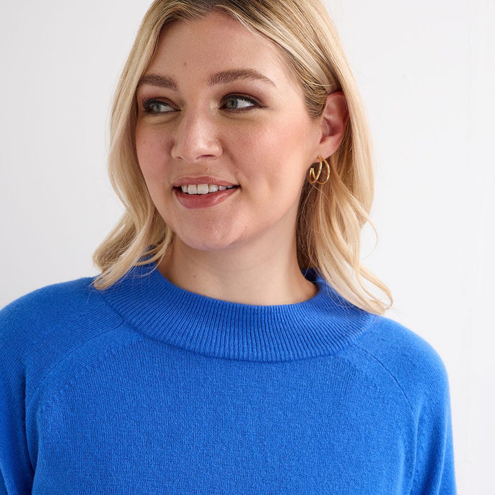 Ladies Blue Turtle Cashlike Jumper from You Know Who's