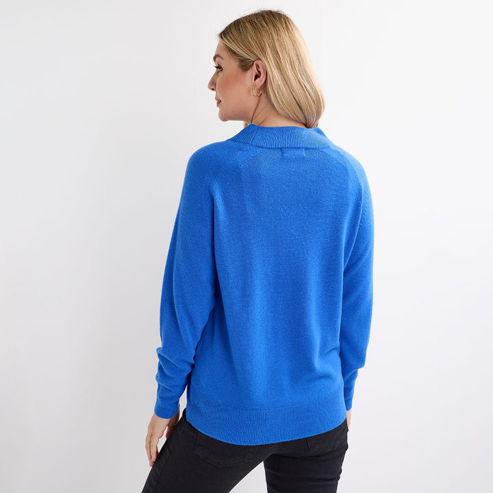 Ladies Blue Turtle Cashlike Jumper from You Know Who's