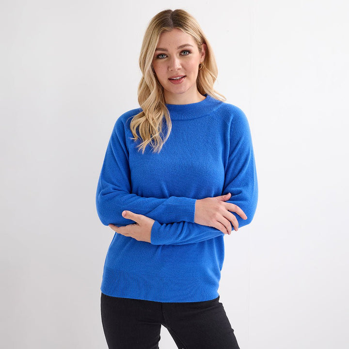 Ladies Blue Turtle Cashlike Jumper from You Know Who's