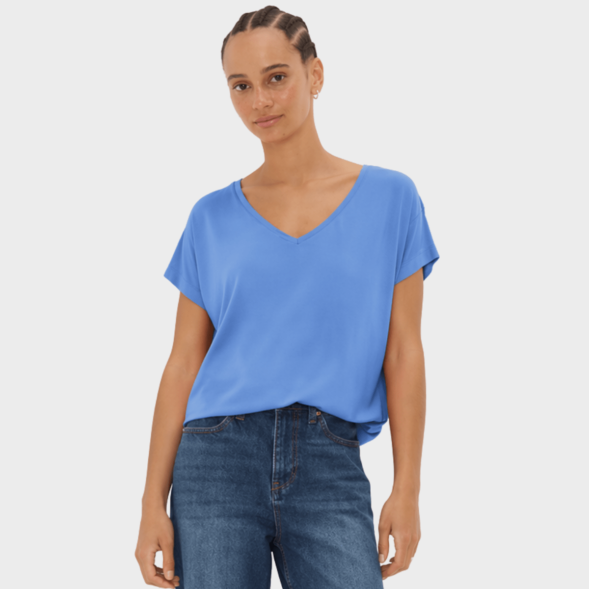 Ladies Blue V Neck T-shirt from You Know Who's