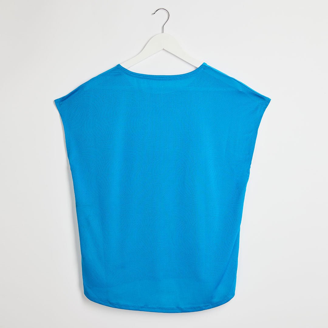 Ladies Bright Blue Gym Top from You Know Who's