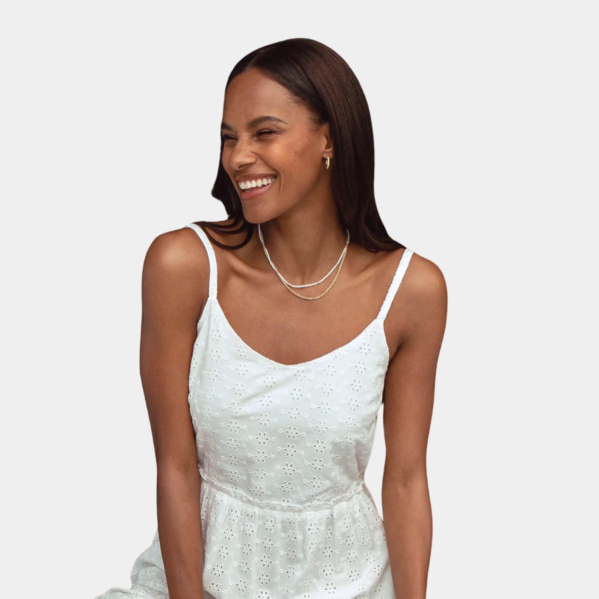 Ladies Broderie Anglais Strappy Dress from You Know Who's