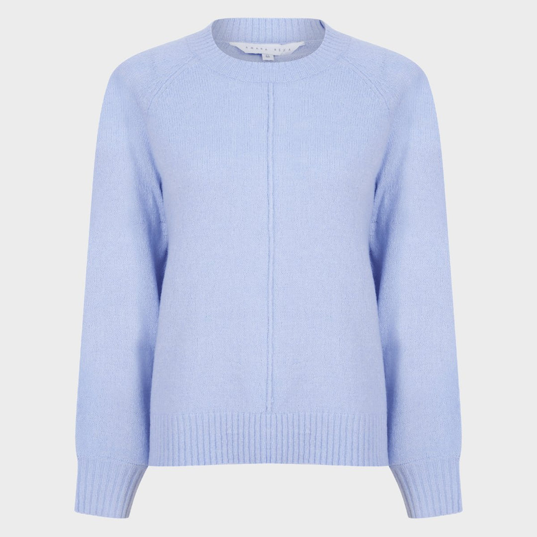 Ladies Bubble Cuff Jumper Blue from You Know Who's