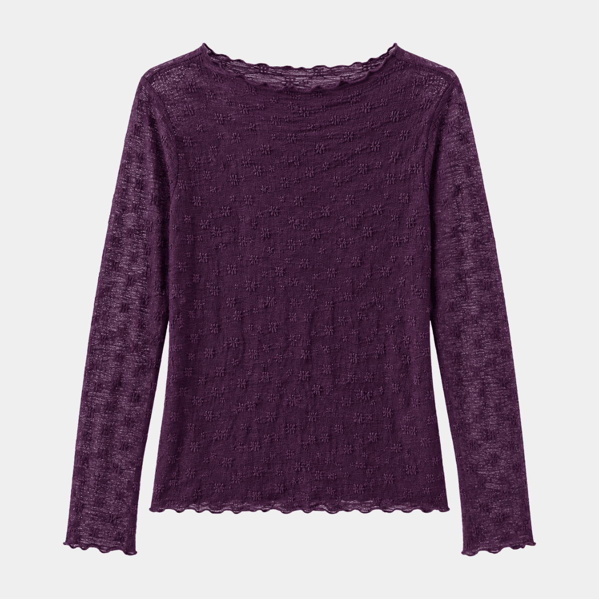 Ladies Burgundy Lace Top from You Know Who's