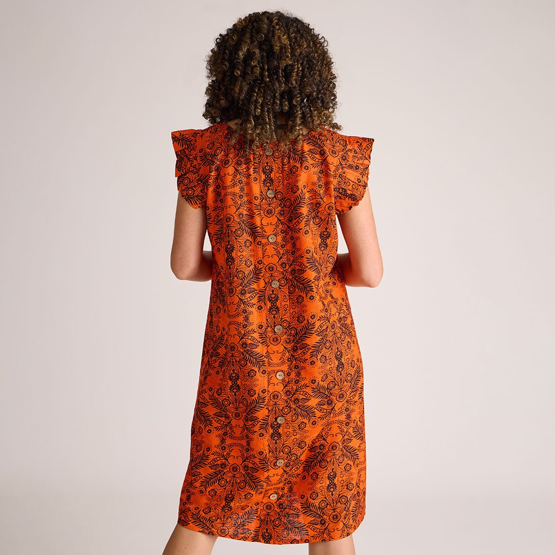 Ladies Button Back Printed Dress from You Know Who's